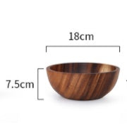 Kitchen Natural Wooden Bowl