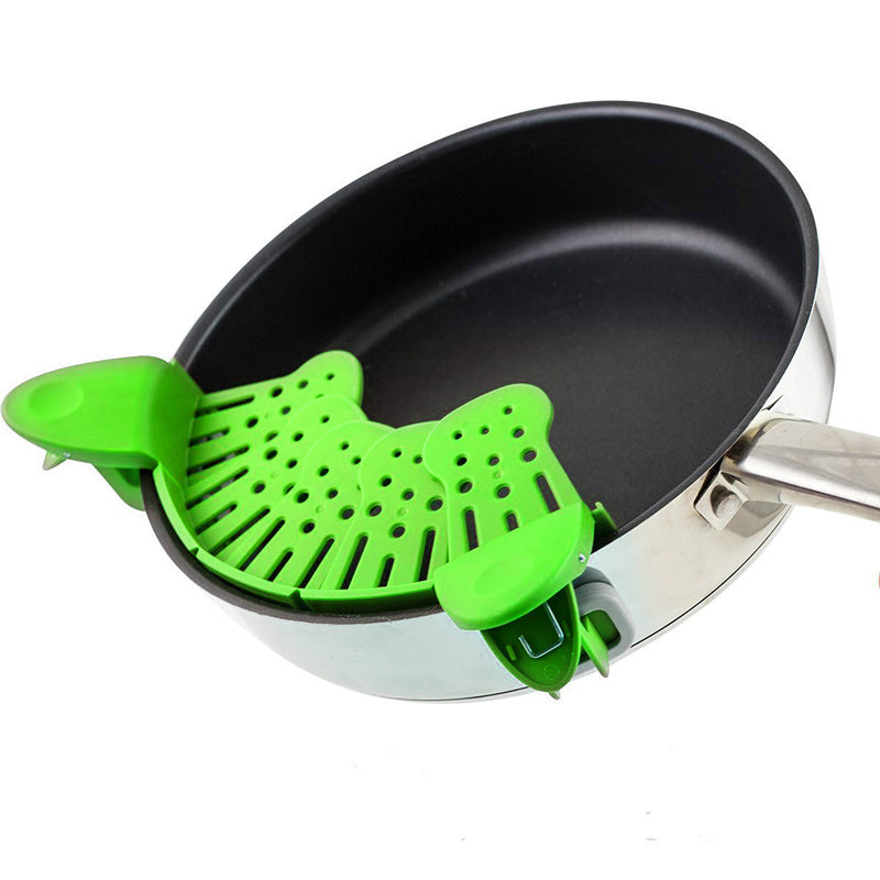 Universal Silicone Clip-on Pan Pot Strainer