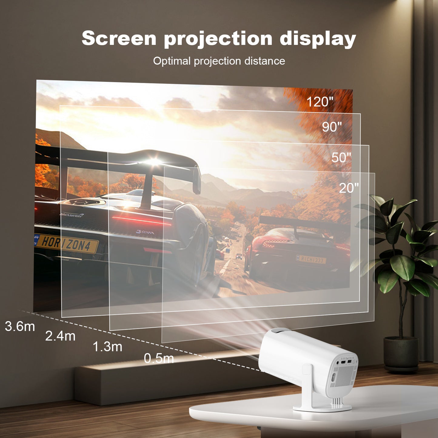 Mini Household 4K Projector