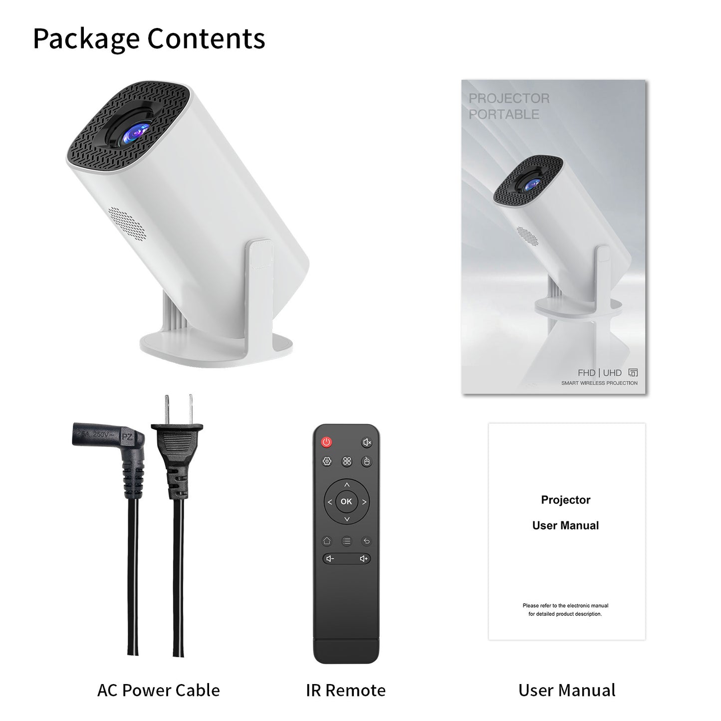 Mini Household 4K Projector